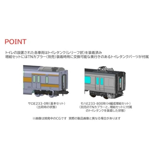98890 E233-0系電車(中央線・T編成)増結セット(6両)| Central