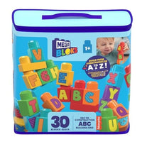 HRR60-9863 1才からのメガブロック ABCであそぼう 30個ブロックパック