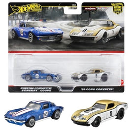 HRR80-9866 ホットウィール プレミアム 2パック '69 COPO コルベット/ カスタム コルベット 'スティングレー' クーペ
