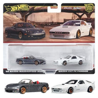 HRR75-9866 ホットウィール プレミアム 2パック  マツダ RX7 FC パンデム / '04 マツダ マツダスピード ミアータ