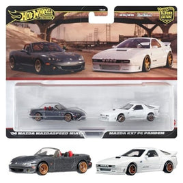 HRR75-9866 ホットウィール プレミアム 2パック  マツダ RX7 FC パンデム / '04 マツダ マツダスピード ミアータ