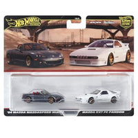 HRR75-9866 ホットウィール プレミアム 2パック  マツダ RX7 FC パンデム / '04 マツダ マツダスピード ミアータ