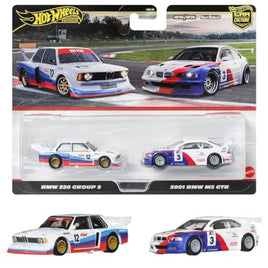 JBK99-9866 ホットウィール プレミアム 2パック BMW 320 グループ5/2001 BMW M3 GTR