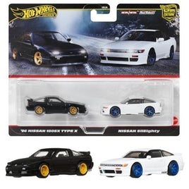 JBK96-9866 ホットウィール プレミアム 2パック  '96 日産 180SX タイプX/日産 シルエイティ