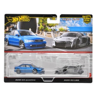JDY82-9866 ホットウィール プレミアム 2パック アウディ S4 クワトロ/ アウディ R8 LMS