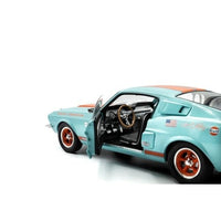 S1802911 SOLIDO 1/18 シェルビー GT500 レーシング トリビュート 1967 (ライトブルー/オレンジ)