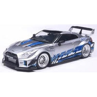 S4311211 SOLIDO 1/43 日産 GT-R (R35) リバティウォーク シルエット 2020 (シルバー/ブルー)