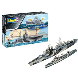 05644 ドイツレベル 1/700 U.S.S. フレッチャー&U.S.S. インディアナポリス 駆逐2艦ギフトセット