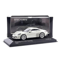 410069600 ミニチャンプス 1/43 ポルシェ 911 (992) GT3 ツーリング 2021 チョーク/シルバーホイール