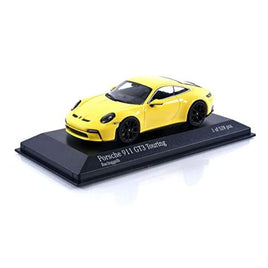 410069601 ミニチャンプス 1/43 ポルシェ 911 (992) GT3 ツーリング 2021 イエロー/ブラックホイール