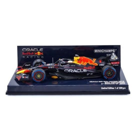 417220701 ミニチャンプス 1/43 オラクル レッド ブル レーシング RB18 マックス・フェルスタッペン モナコGP 2022 3位入賞 レインタイヤ仕様
