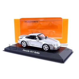 940069205 ミニチャンプス 1/43 ポルシェ 911 ターボ S (993) 1995 シルバーメタリック