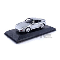 940069205 ミニチャンプス 1/43 ポルシェ 911 ターボ S (993) 1995 シルバーメタリック