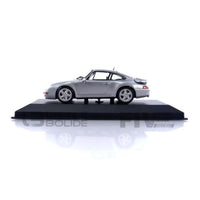 940069205 ミニチャンプス 1/43 ポルシェ 911 ターボ S (993) 1995 シルバーメタリック