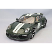 110069204 ミニチャンプス 1/18 ポルシェ 911 (992) スポーツ クラシック 2022 グリーンメタリック/ストライプ