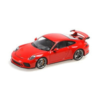 410066030 ミニチャンプス 1/43 ポルシェ 911 GT3 - 2017 - レッド
