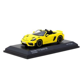 T64MC-008-RY Tarmac Works 1/64 Porsche 718 Spyder RS Racing Yellow