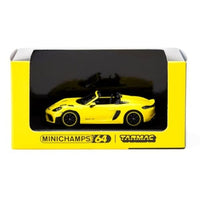 T64MC-008-RY Tarmac Works 1/64 Porsche 718 Spyder RS Racing Yellow