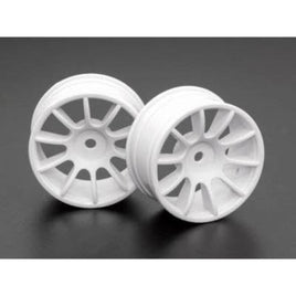 35401 1/10 M-シャシー用60サイズホイール 2個入り 10スポークホイール(ホワイト)