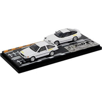MD64221 モデラーズ 1/64 頭文字D セットVol.21  武内樹レビン(AE85) & 健二180SX