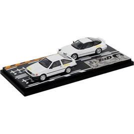 MD64221 モデラーズ 1/64 頭文字D セットVol.21  武内樹レビン(AE85) & 健二180SX