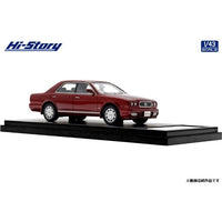 HS451RE Hi-Story 1/43 NISSAN GLORIA V30 TWIN CAM Turbo Gran Turismo Ultima (1991)  ラズベリーレッド