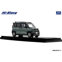 HS461GR Hi-Story 1/43 MITSUBISHI DELICA MINI T Premium (2023)  アッシュグリーンメタリック/ブラックマイカ