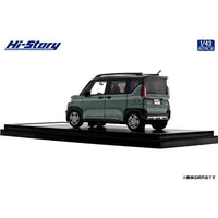 HS461GR Hi-Story 1/43 MITSUBISHI DELICA MINI T Premium (2023)  アッシュグリーンメタリック/ブラックマイカ