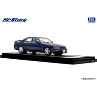 HS477BL Hi-Story 1/43 NISSAN SKYLINE 4DOOR SEDAN GTS25t Type M spec・Ⅱ (1996)  ディープマリンブルー