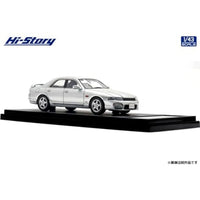 HS477SL Hi-Story 1/43 NISSAN SKYLINE 4DOOR SEDAN GTS25t Type M spec・Ⅱ (1996)  ソニックシルバー