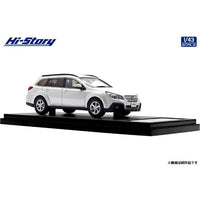 HS512WH Hi-Story 1/43 SUBARU LEGACY OUTBACK 2.5i EyeSight (2012)  サテンホワイト・パール