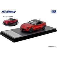 HS491RE Hi-Story 1/43 MAZDA ROADSTER S Leather Packege (2024)  ソウルレッドクリスタルメタリック