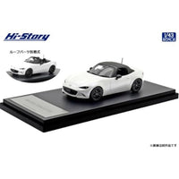 HS491WH Hi-Story 1/43 MAZDA ROADSTER S Leather Packege (2024)  スノーフレイクホワイトパールマイカ
