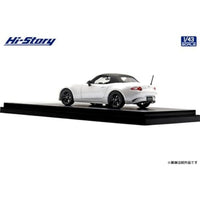 HS491WH Hi-Story 1/43 MAZDA ROADSTER S Leather Packege (2024)  スノーフレイクホワイトパールマイカ