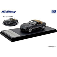 HS492BK Hi-Story 1/43 MAZDA ROADSTER S Leather Packege V Selection (2024)  ジェットブラックマイカ