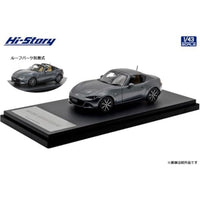 HS493MG Hi-Story 1/43 MAZDA ROADSTER RF VS (2024)  マシーングレープレミアムメタリック