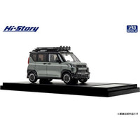 HS545GR Hi-Story 1/43 MITSUBISHI DELICA MINI (2023) カスタマイズ アッシュグリーンメタリック×ブラックマイカ
