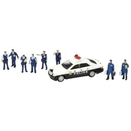 330738 情景小物145 パトカー・警察官