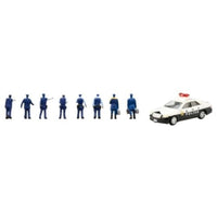 330738 情景小物145 パトカー・警察官