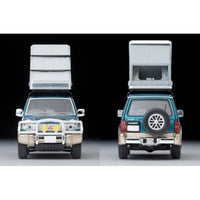 LV-N206c 三菱 パジェロ ミッドルーフワイド VR オプションパーツ装着車(緑/ベージュ)91年式 テント、フィギュア付