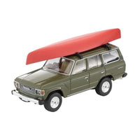 LV-N279e トヨタ ランドクルーザー60  (オリーブ) カヌー、フィギュア付