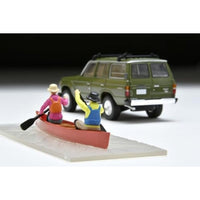 LV-N279e トヨタ ランドクルーザー60  (オリーブ) カヌー、フィギュア付