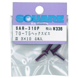 SAR-310P アルミヘックスサラビス 3x10 パープル 4本入