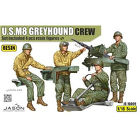 CJ16009 ジェソンスタジオ 1/16 米・M8グレイハウンド装甲車乗員4体