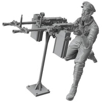 TBF3505 サンダーモデル 1/35 英・長距離砂漠挺身隊(LRDG)フィギア2体・Vol.4(TMF35005)乗車射撃シーン