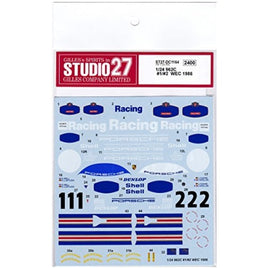 ST27-DC1164 1/24 962C 'Rothmans' #1/#2 WEC 1986(H社対応)