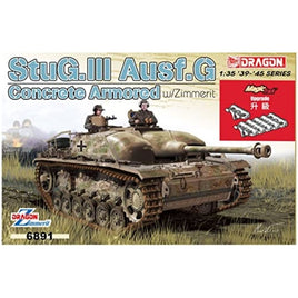 DR6891MT 1/35 WW.II ドイツIII号突撃砲G型 コンクリートアーマー w/ツェメリットコーティング マジックトラック付き
