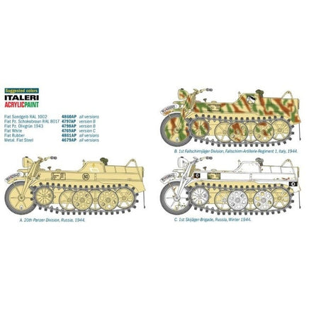 IT7404 イタレリ 1/9 WW.Ⅱ独軍ケッテンクラート| Central Line