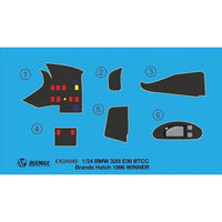 EX24045 BEEMAX 1/24 BMW 320i E36 1996 BTCC ブランズハッチ ウィナー用ディテールアップパーツ