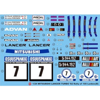 PN24018MSK プラッツ/nunu 1/24 レーシングシリーズ 三菱 ランサー ターボ 1982 1000湖ラリー マスキングシート付き